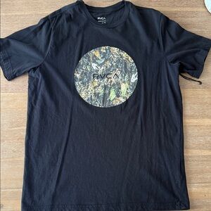 NWOT RVCA Black Camo Graphic Tee